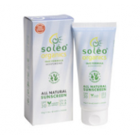 Soléo Organics All Natural Sunscreen SPF30 Face Formula Moisturising 80g